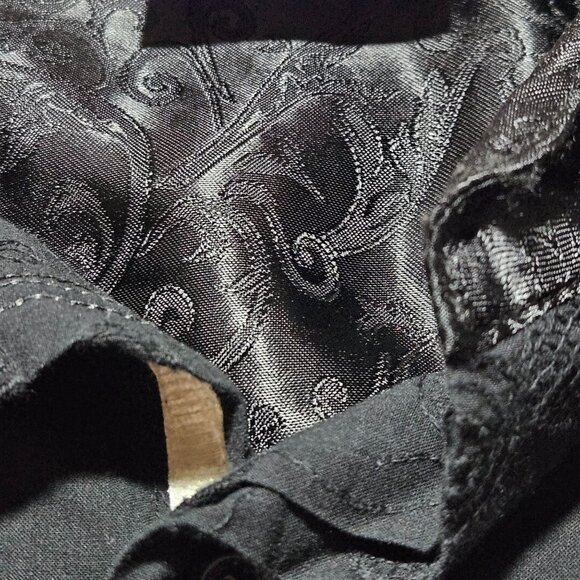 Rock and Roll Religion Jimi Hendrix Men Black Shirt XL Embroidery Rock Boho Lux - Picture 10 of 16